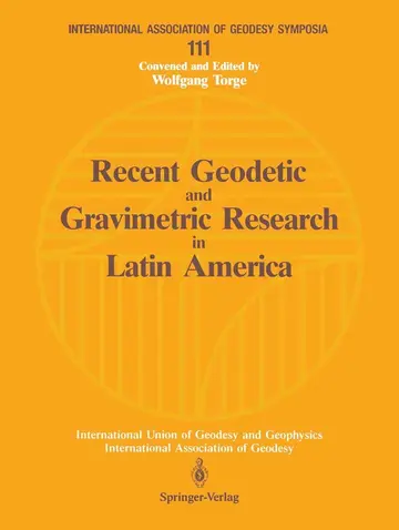 Cover of Recent Geodetic and Gravimetric Research in Latin America