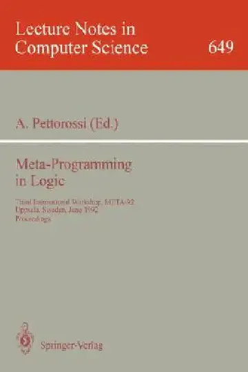 Cover of Meta-Programming in Logic