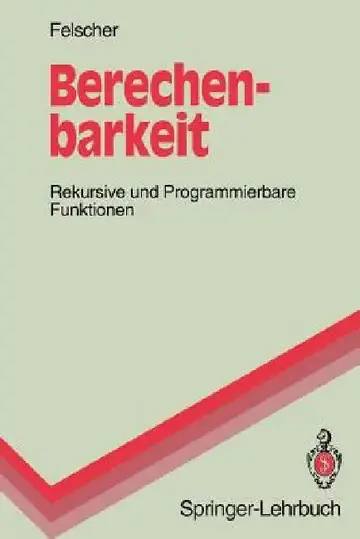 Cover of Berechenbarkeit