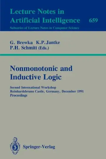 Cover of Nonmonotonic and Inductive Logic