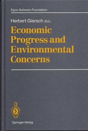 Cover of Economic Progress and Environmental Concerns