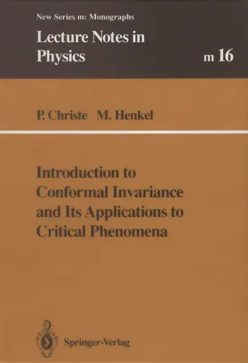 Cover of Introduction to Conformal Invariance and Its Applications to Critical Phenomena