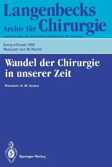 Cover of Wandel Der Chirurgie in Unserer Zeit