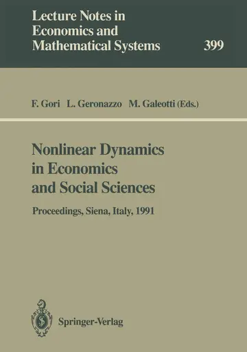 Cover of Nonlinear Dynamics in Economics and Social Sciences