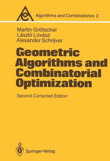 Cover of Geometric Algorithms and Combinatorial Optimization
