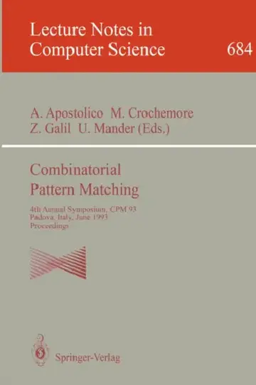 Cover of Combinatorial Pattern Matching