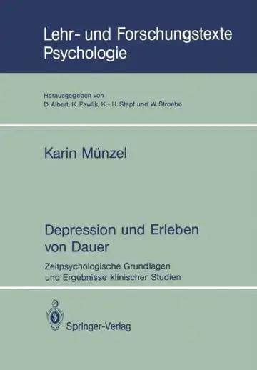 Cover of Depression Und Erleben Von Dauer