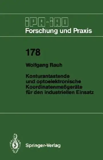 Cover of Konturantastende Und Optoelektronische Koordinatenmeßgeräte Für Den Industriellen Einsatz