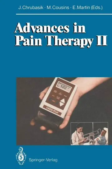 Cover of Advances in Pain Therapy II