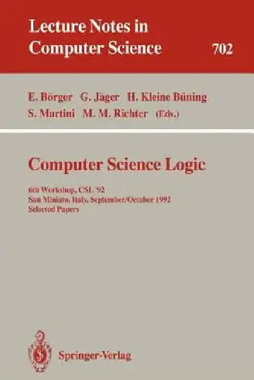Cover of Computer Science Logic