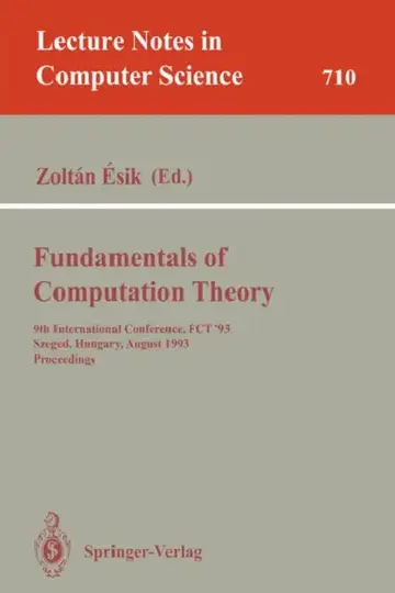 Cover of Fundamentals of Computation Theory