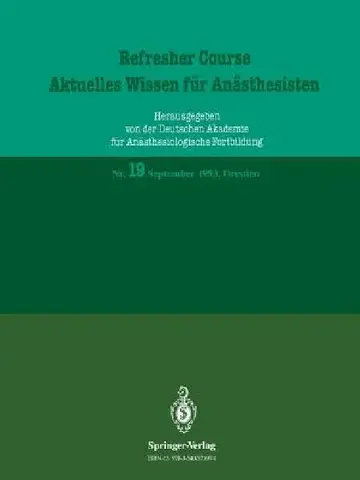 Cover of Refresher Course -- Aktuelles Wissen Für Anästhesisten