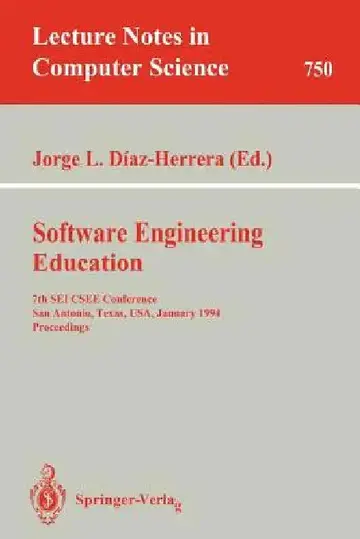 Cover of Software Engineering Education