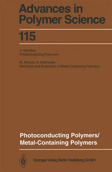 Cover of Photoconducting Polymers/Metal-containing Polymers