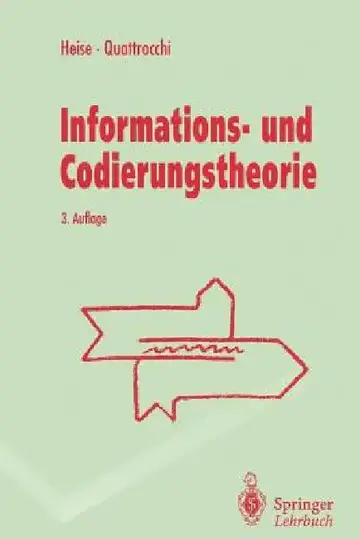 Cover of Informations- Und Codierungstheorie