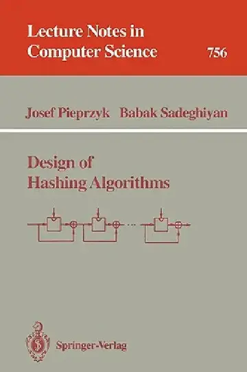 Cover of Design of Hashing Algorithms