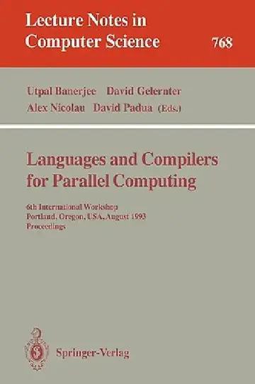 Cover of Languages and Compilers for Parallel Computing