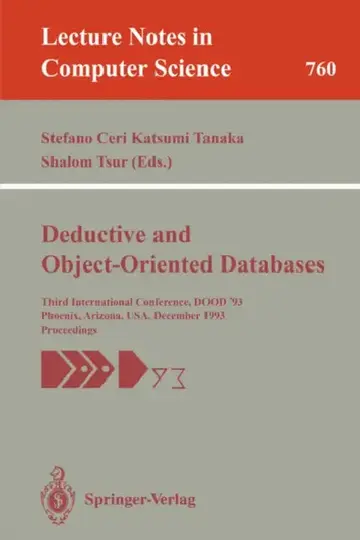 Cover of Deductive and Object-Oriented Databases