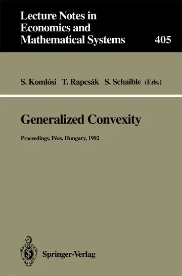 Cover of Generalized Convexity