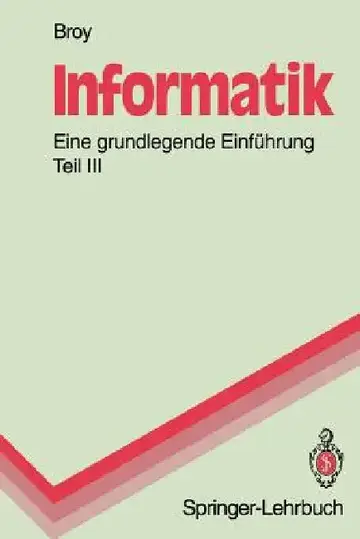 Cover of Informatik. Eine Grundlegende Einführung