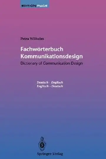 Cover of Fachwörterbuch Kommunikationsdesign / Dictionary of Communication Design