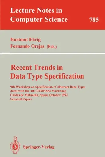 Cover of Recent Trends in Data Type Specification