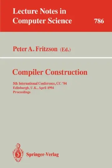 Cover of Compiler Construction
