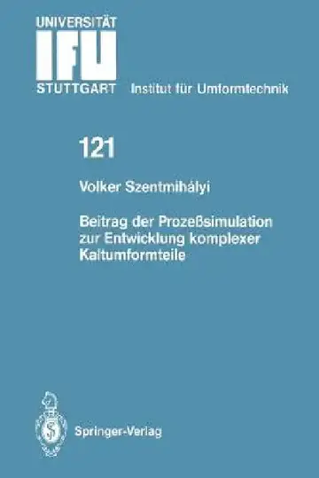Cover of Beitrag Der Prozeßsimulation Zur Entwicklung Komplexer Kaltumformteile