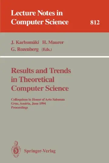 Cover of Results and Trends in Theoretical Computer Science