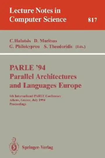 Cover of Parle '94 Parallel Architectures and Languages Europe