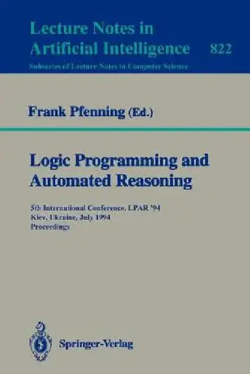 Cover of Logic Programming and Automated Reasoning