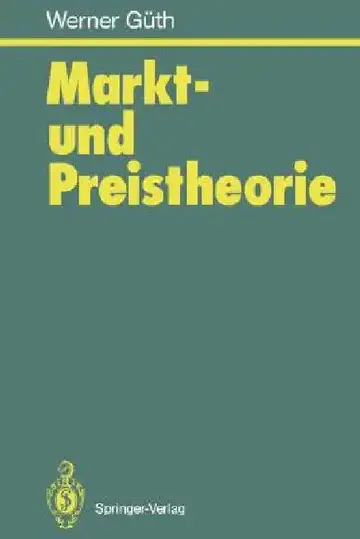 Cover of Markt- Und Preistheorie