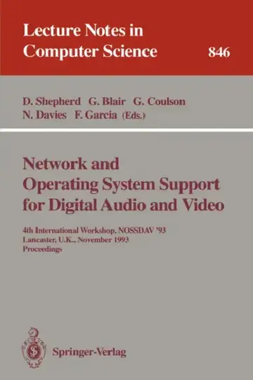 Cover of Network and Operating System Support for Digital Audio and Video