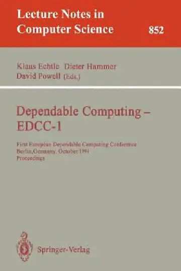 Cover of Dependable Computing - Edcc-1