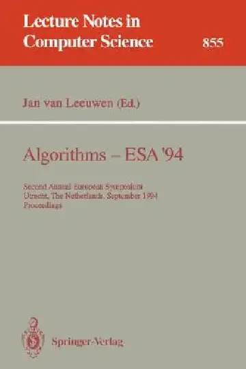 Cover of Algorithms - ESA '94