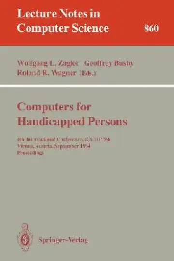 Cover of Computers for Handicapped Persons
