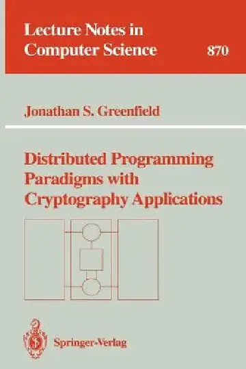 Cover of Distributed Programming Paradigms with Cryptography Applications