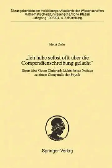Cover of "Ich Habe Selbst Offt Über Die Compendienschreibung Gelacht"