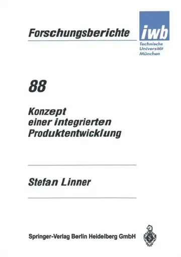 Cover of Konzept Einer Integrierten Produktentwicklung