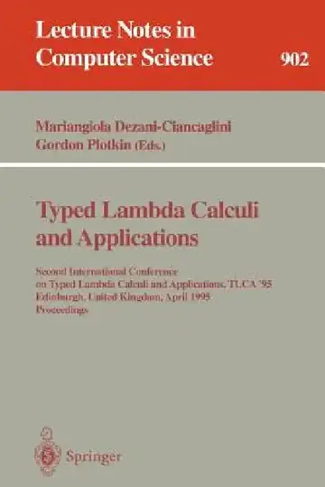 Cover of Typed Lambda Calculi and Applications