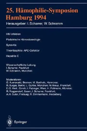 Cover of 25. Hämophilie-Symposium Hamburg 1994