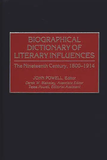 Cover of Biographical Dictionary of Literary Influences