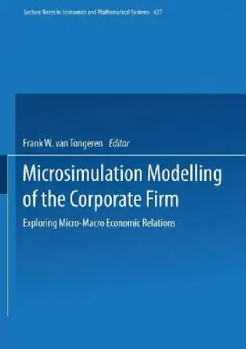Cover of Microsimulation Modelling of the Corporate Firm