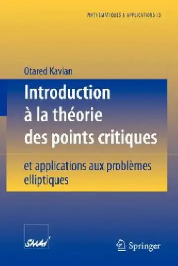 Cover of Introduction À La Théorie Des Points Critiques
