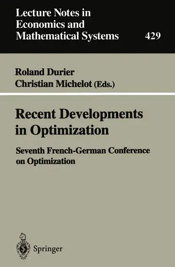 Cover of Recent Developments in Optimization