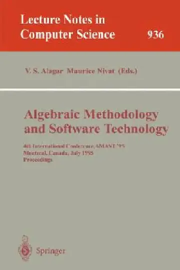 Cover of Algebraic Methodology and Software Technology