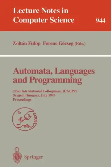 Cover of Automata, Languages and Programming