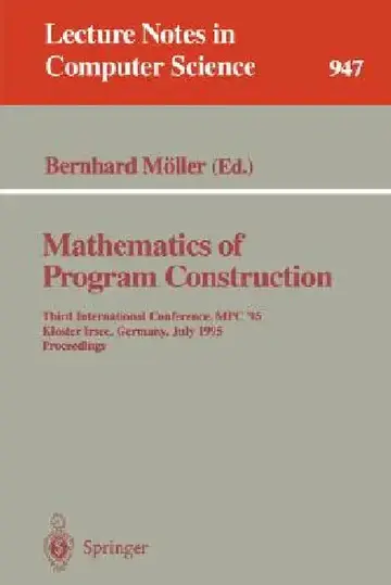 Cover of Mathematics of Program Construction