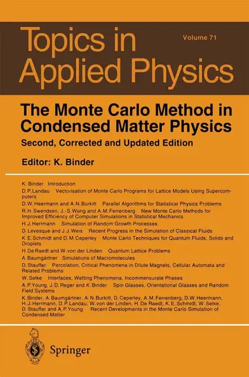 Cover of The Monte Carlo Method in Condensed Matter Physics