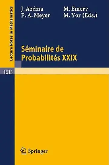 Cover of Seminaire de Probabilites XXIX